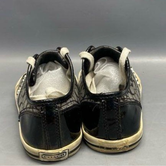 Coach Black and Gray Patterned Sneakers - Picture 4 of 5